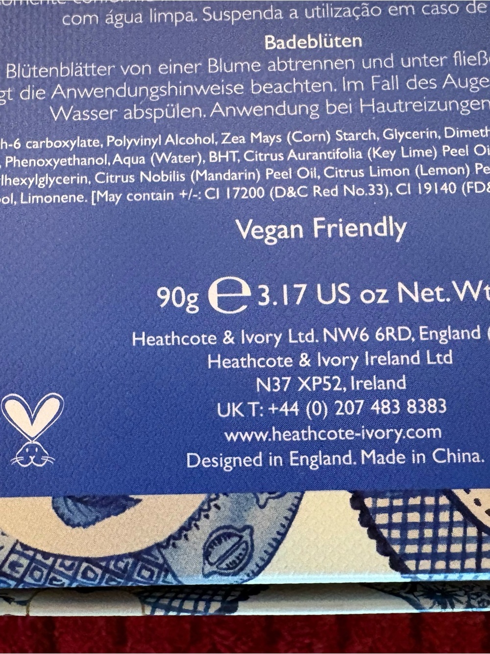 Heathcote & Ivory Neroli + Lime Floral Bath Flower Soap Set Vegan 3.17 oz - Picture 10 of 11
